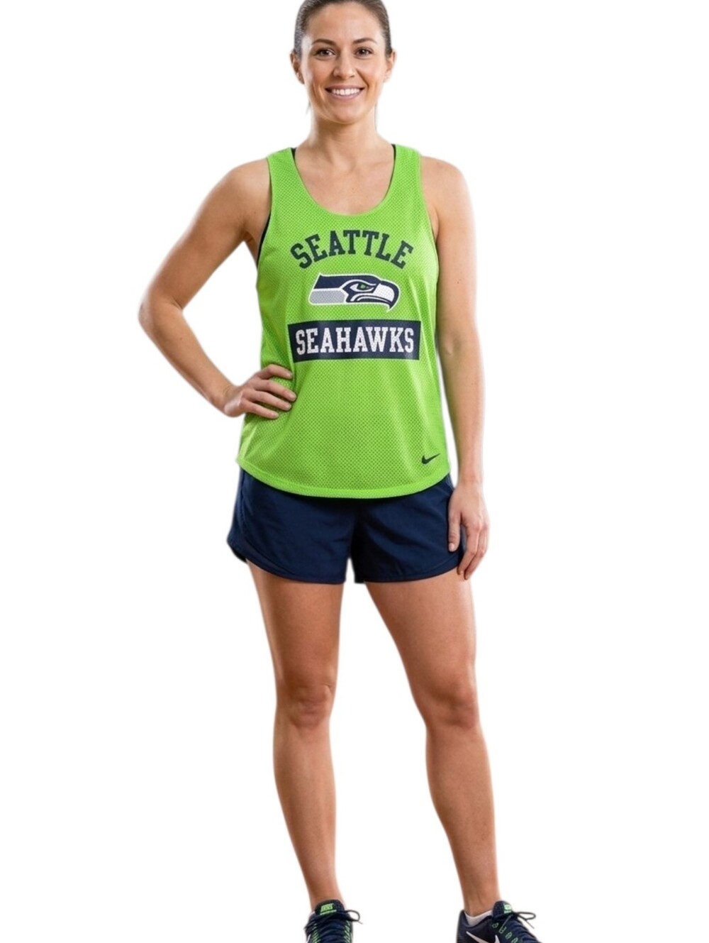 Nike Seattle Seahawks Dri-FIT Mesh Tank Top Official NFL Team Apparel Medium
